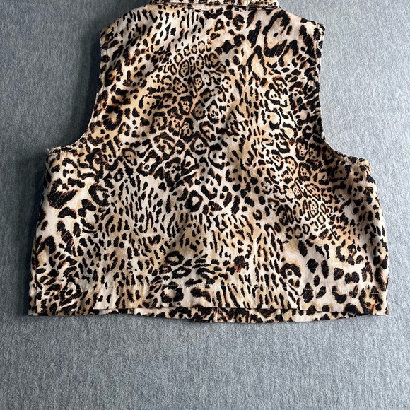 Sequin Hearts Animal Print Vest - Picture 2 of 5
